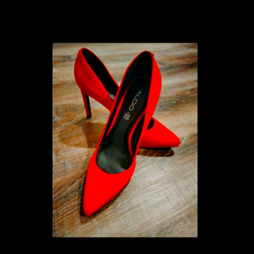 Aldo Red High Heels 👠 Size 8.5